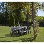 Voir la diapositive 3 : MARKET24 Table a manger de jardin QUEEN effet rotin - Anthracite - 220 x 90 x 72 cm