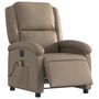 Voir la diapositive 3 : VIDAXL Fauteuil de massage inclinable electrique cappuccino similicuir
