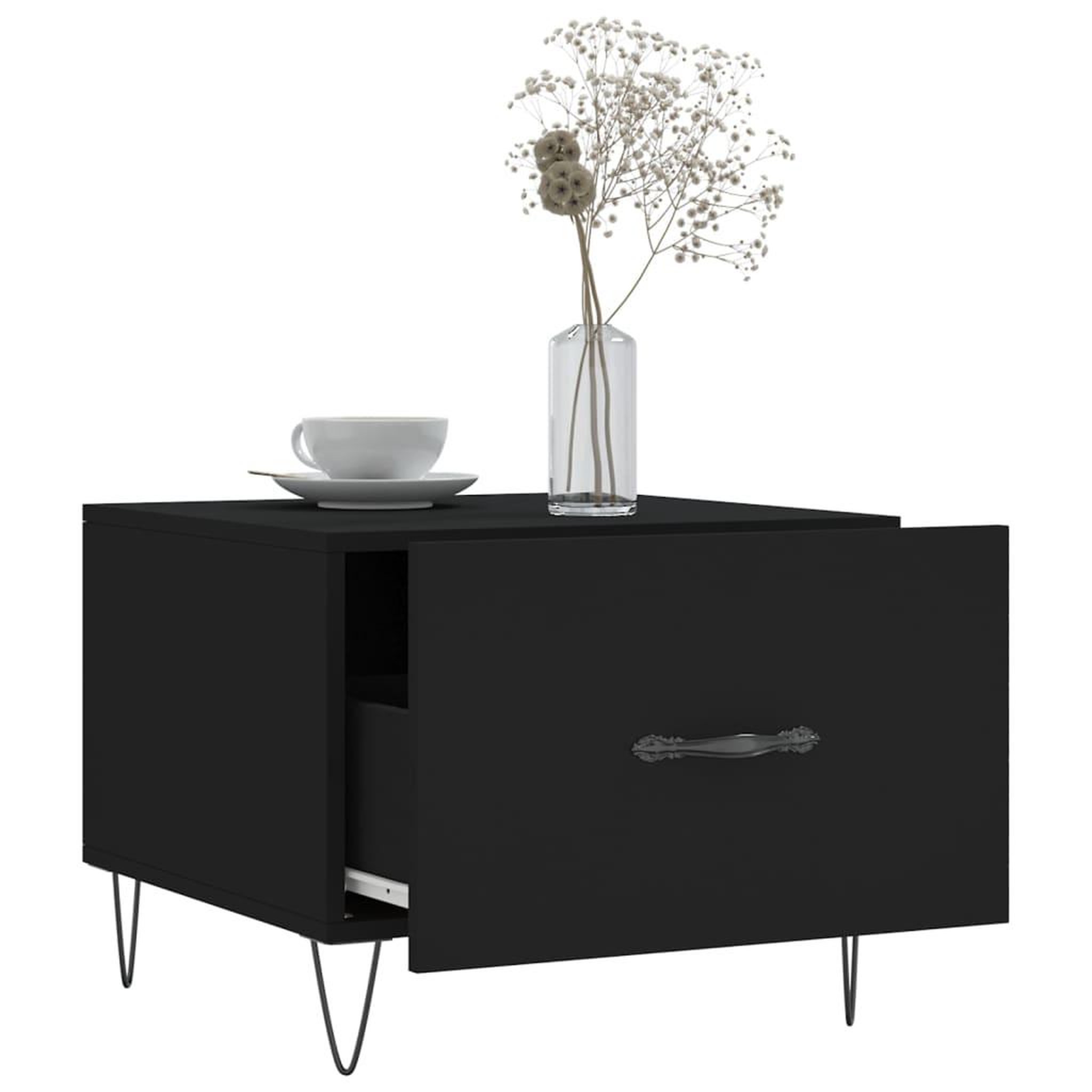 Voir la diapositive 4 : VIDAXL Tables basses 2 pcs noir 50x50x40 cm bois d'ingenierie