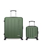 AMERICAN TRAVEL AMERICAN TRAVEL - LOT DE 2 - Valises grand format et cabine XXS BRONX. Coloris disponibles : Gris, Vert, Bleu, Rose, Noir, Beige