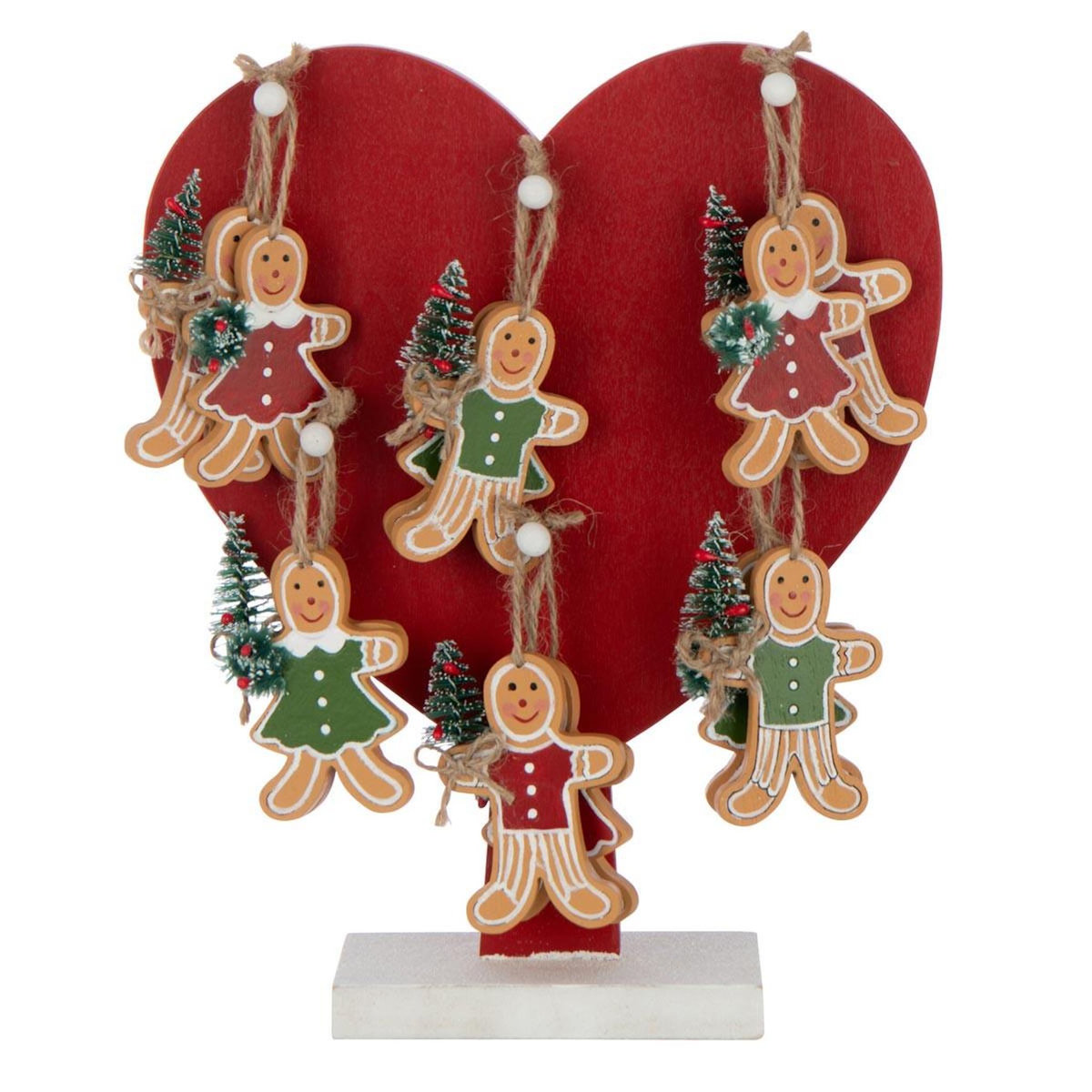 Paris Prix Arbre de Noël à Pains d'Épice  Hangers  27cm Rouge