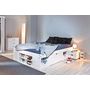 Voir la diapositive 4 : Lit multi-rangements en pin massif 160x200cm SLEEP