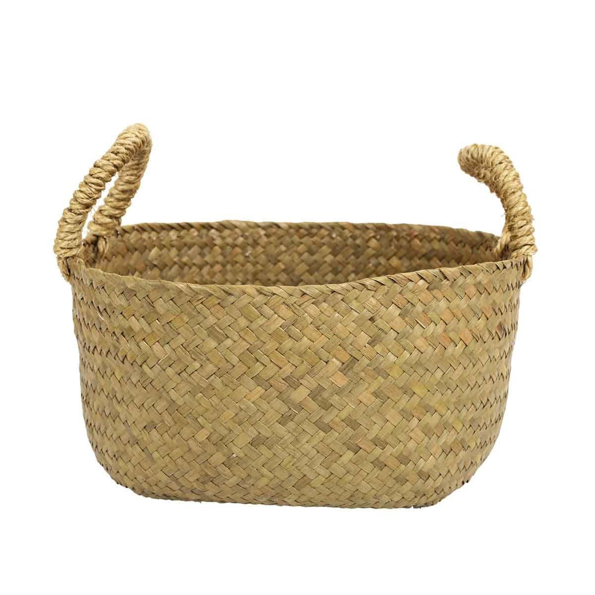 Voir la diapositive 4 : The Home Deco Factory Lot de 3 paniers de rangement  tressé  34cm naturel