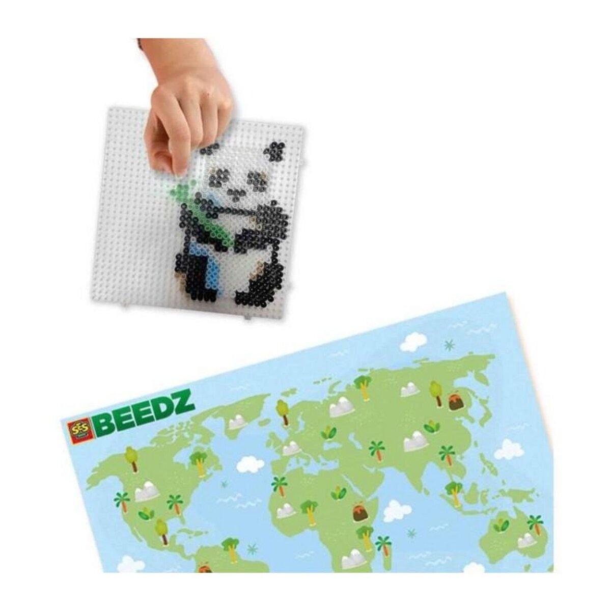 SES Creative Perles a repasser - Animaux du monde - SES CREATIVE - Crée divers animaux avec 3500 perles et instructions.