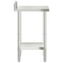 Voir la diapositive 6 : VIDAXL Table de travail de cuisine avec dosseret 55x55x93 cm inox