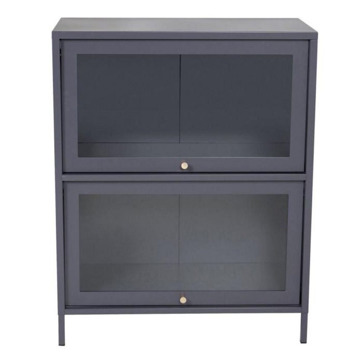 Paris Prix Vitrine 2 Portes  Bakal  100cm Gris Clair