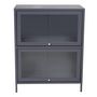 Voir la diapositive 1 : Paris Prix Vitrine 2 Portes  Bakal  100cm Gris Clair