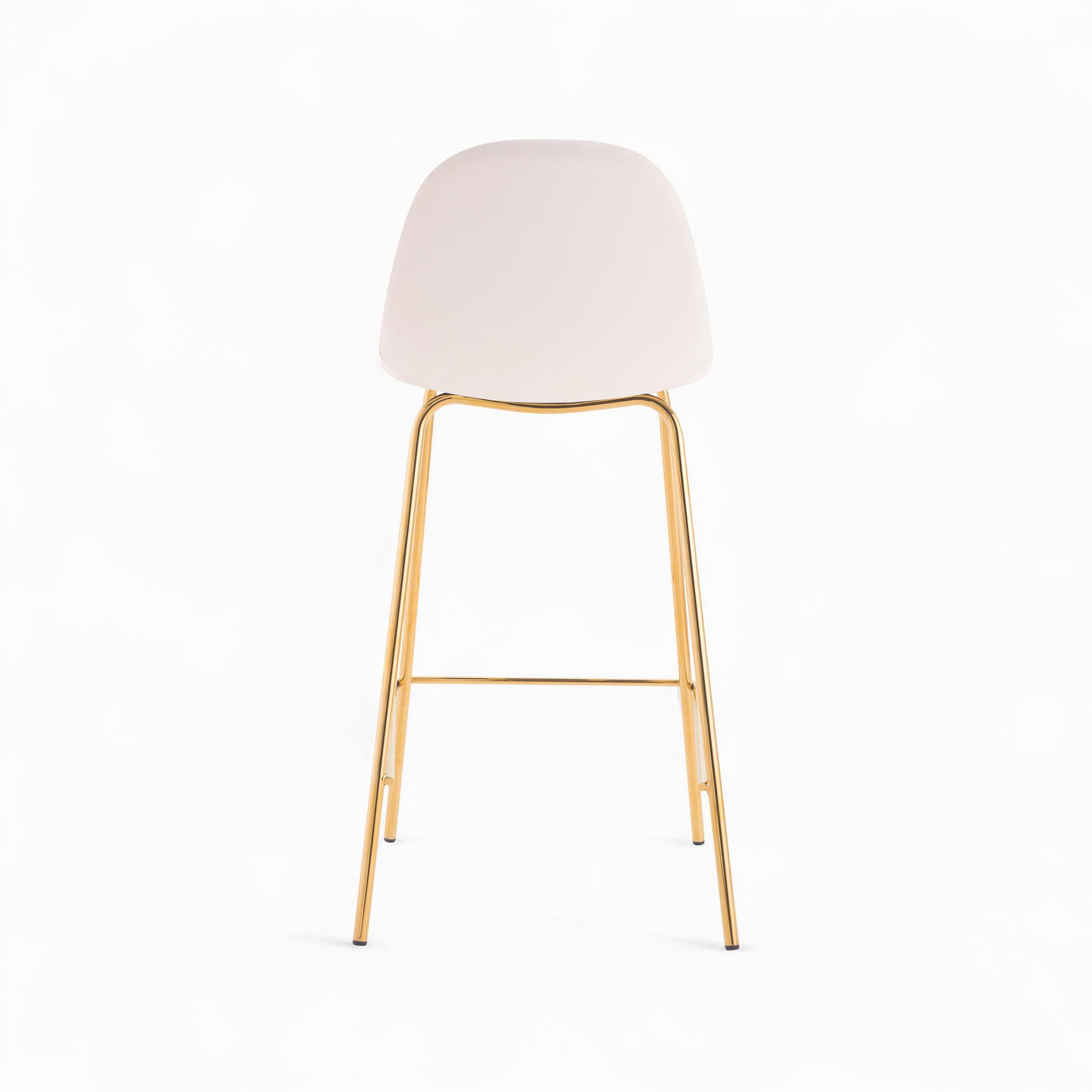 Voir la diapositive 6 : MAISON PAVANE Pack 4 chaises pour îlot central blanches et bleues 65 cm-henrik