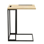 The Home Deco Factory Table d'appoint pour ordinateur ou tablette - Marron et noir
