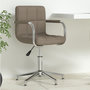 Voir la diapositive 1 : VIDAXL Chaise pivotante de bureau Taupe Tissu