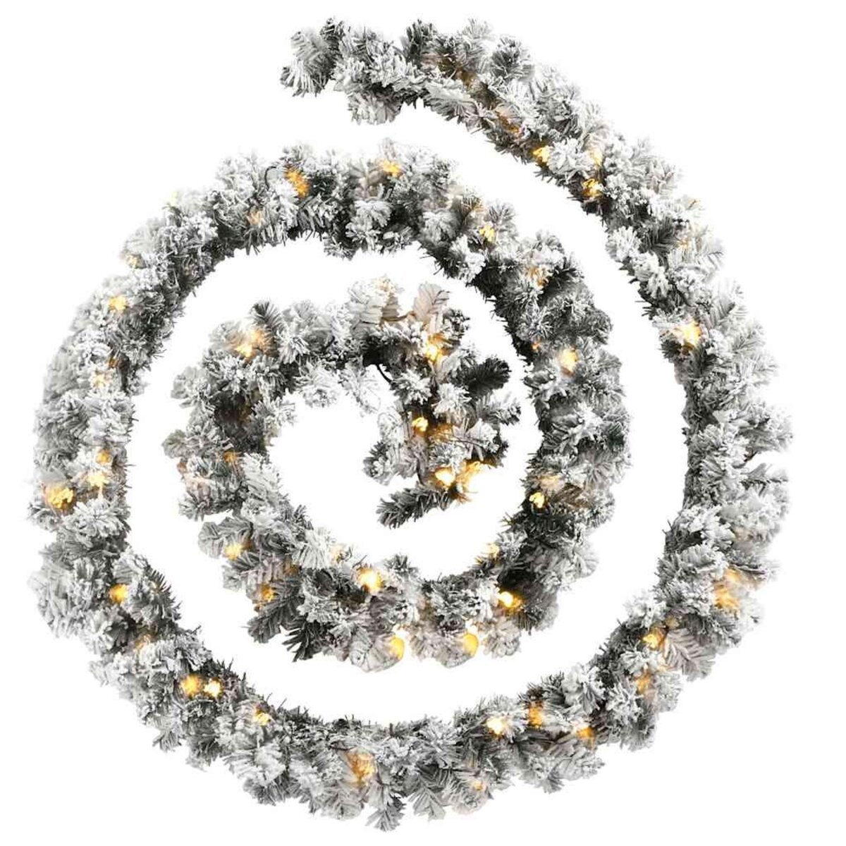 VIDAXL Guirlande de Noël avec lumieres LED vert 10 m PVC