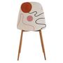 Voir la diapositive 6 : Paris Prix Lot de 4 Chaises Design  Poésie  86cm Multicolore