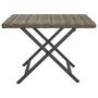 Voir la diapositive 3 : VIDAXL Table pliable gris 45x35x32 cm resine tressee