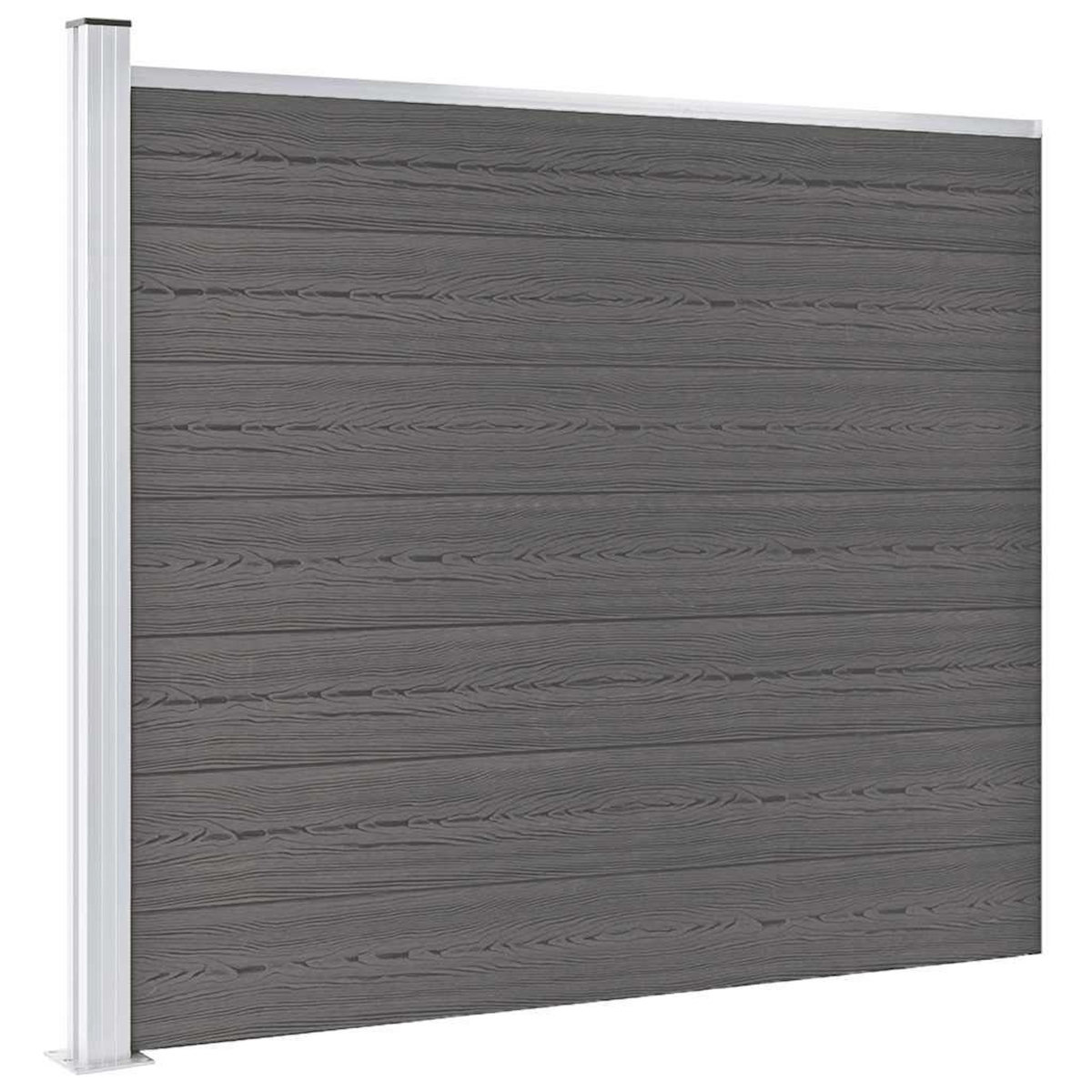 VIDAXL Panneau de cloture WPC 175x146 cm Gris