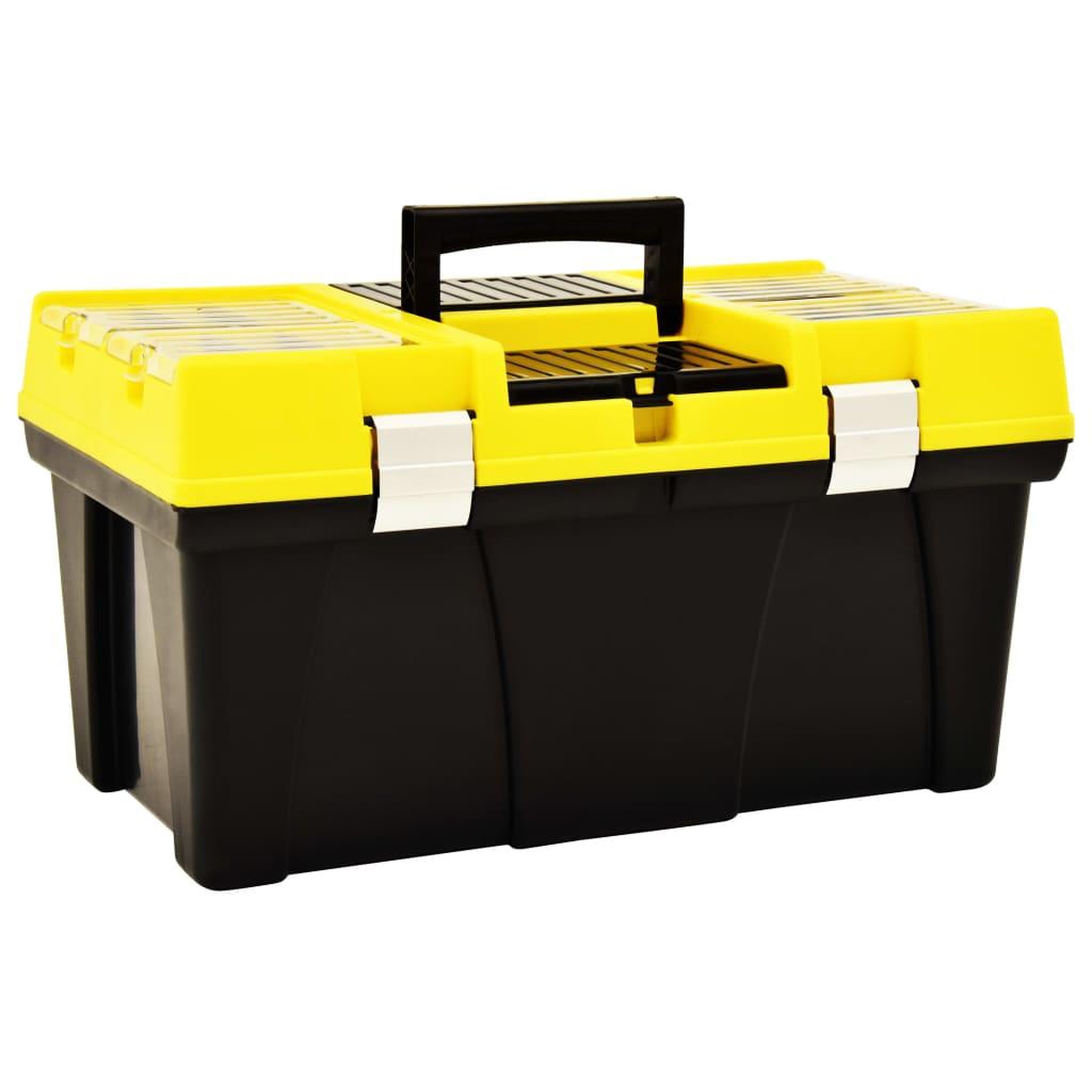 VIDAXL Boîte a outils plastique 595x337x316 mm jaune