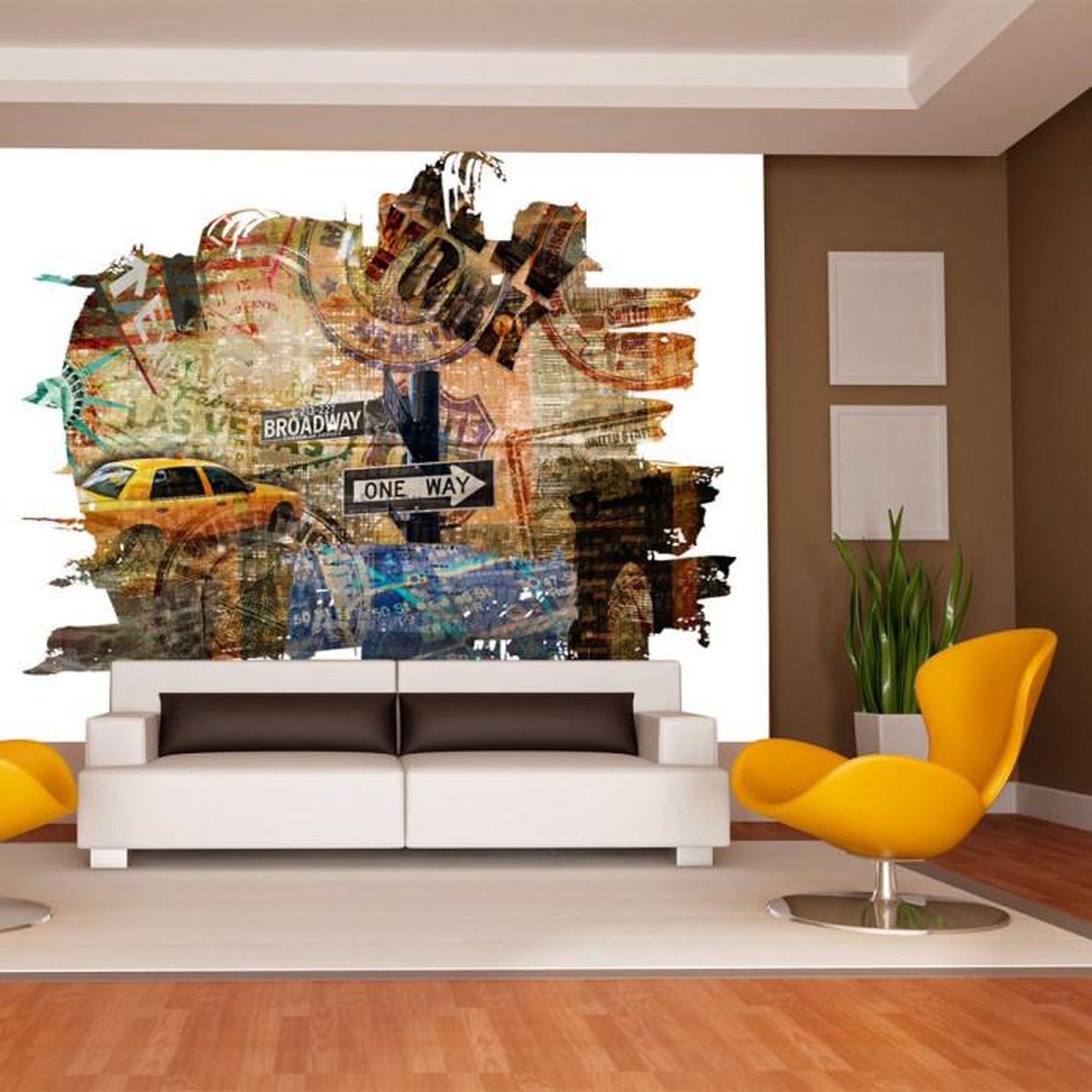 Paris Prix Papier Peint  New York Collage. Coloris disponibles : Multicolore