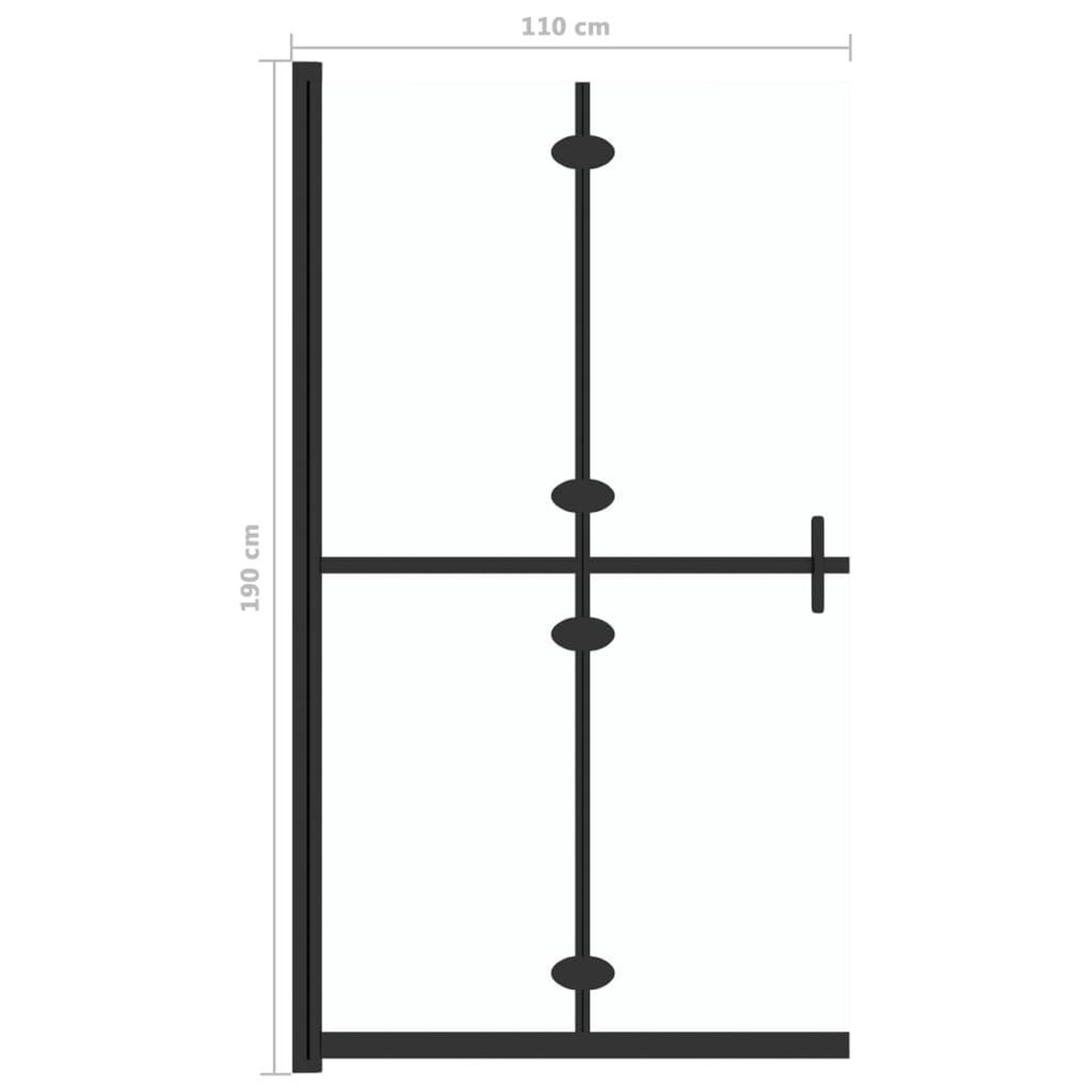Voir la diapositive 6 : VIDAXL Paroi de douche pliable Verre ESG transparent 110x190 cm