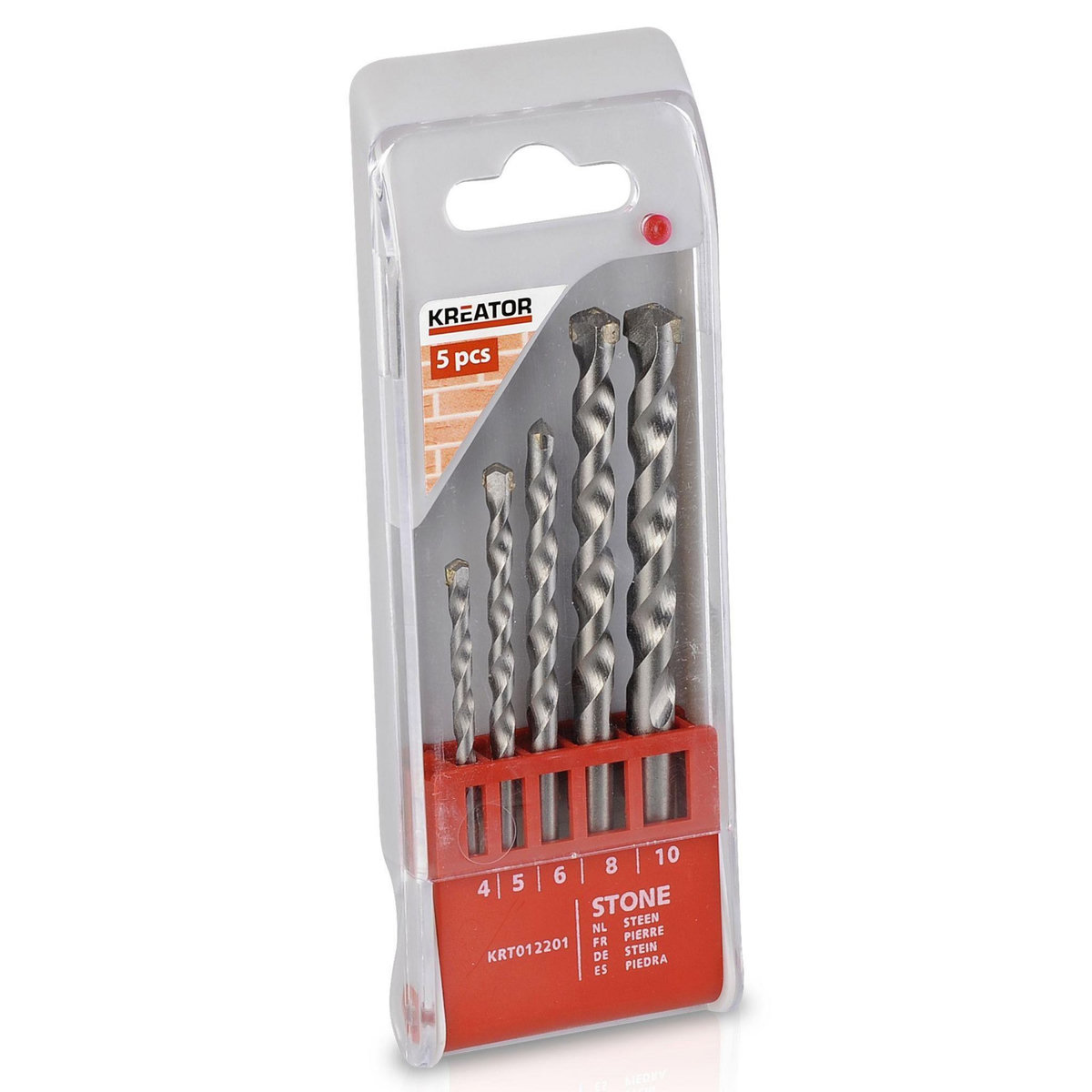 KREATOR Coffret 5 forets à béton Kreator Coffret 5 mèches à béton Coffret 5 mèches à béton