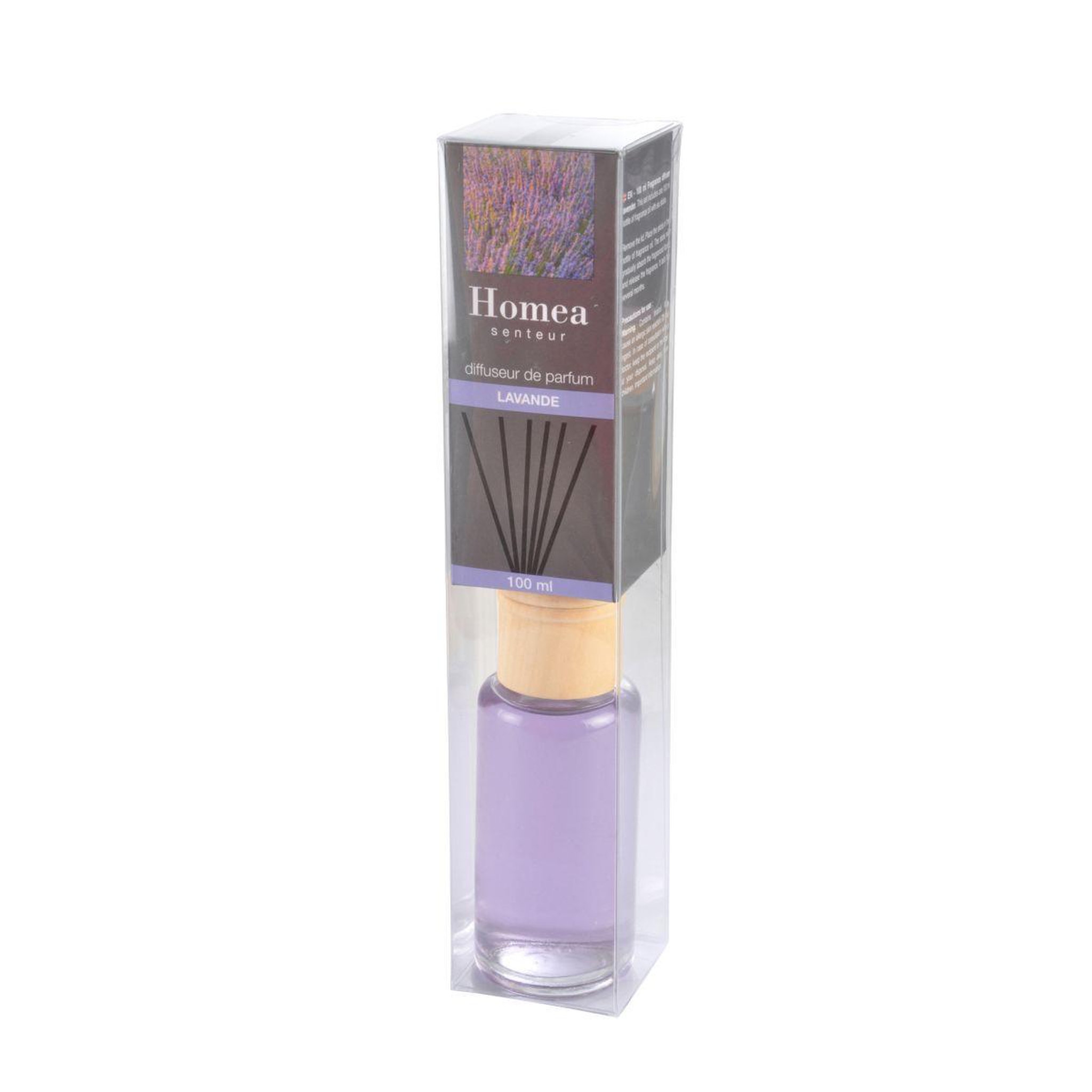 Voir la diapositive 2 : HOMEA Diffuseur de parfum  bois  100ml lavande