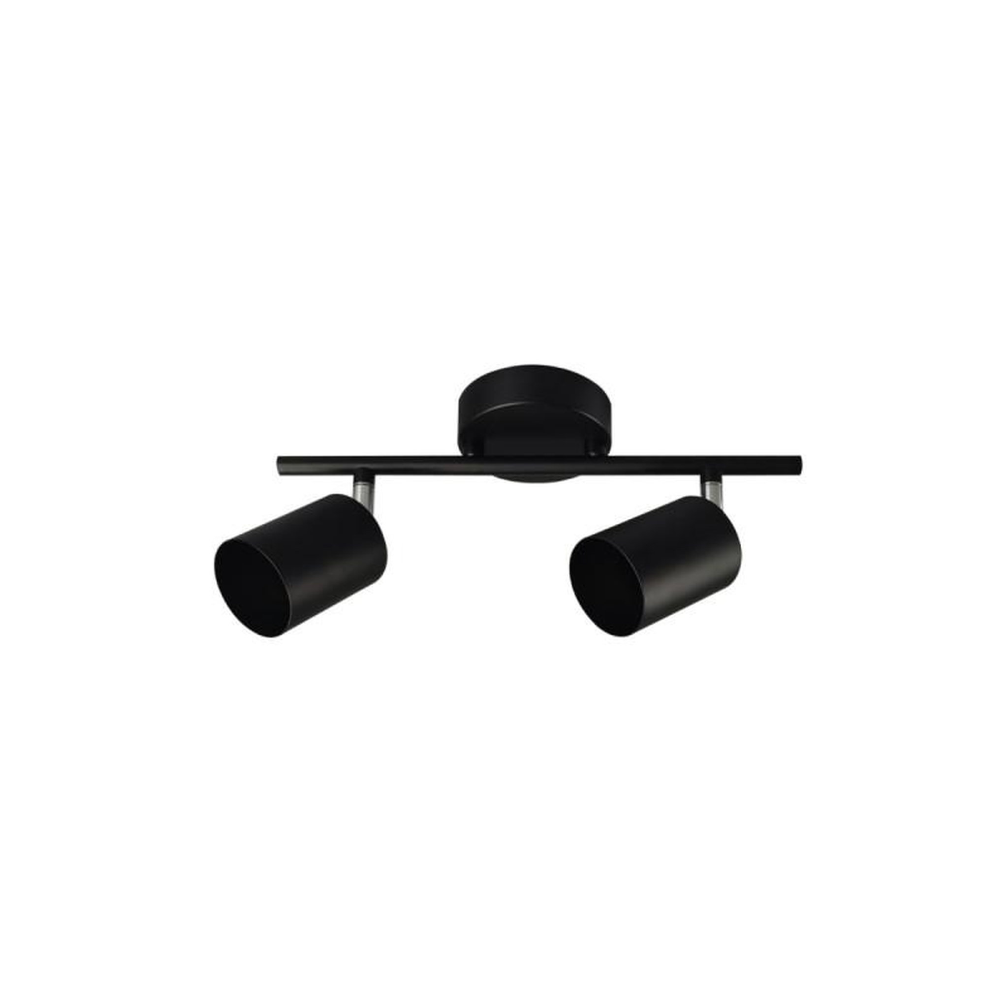 EDM Spot à 2 projecteurs EDM - 50W - GU10 - Noir - Ampoule non incluse