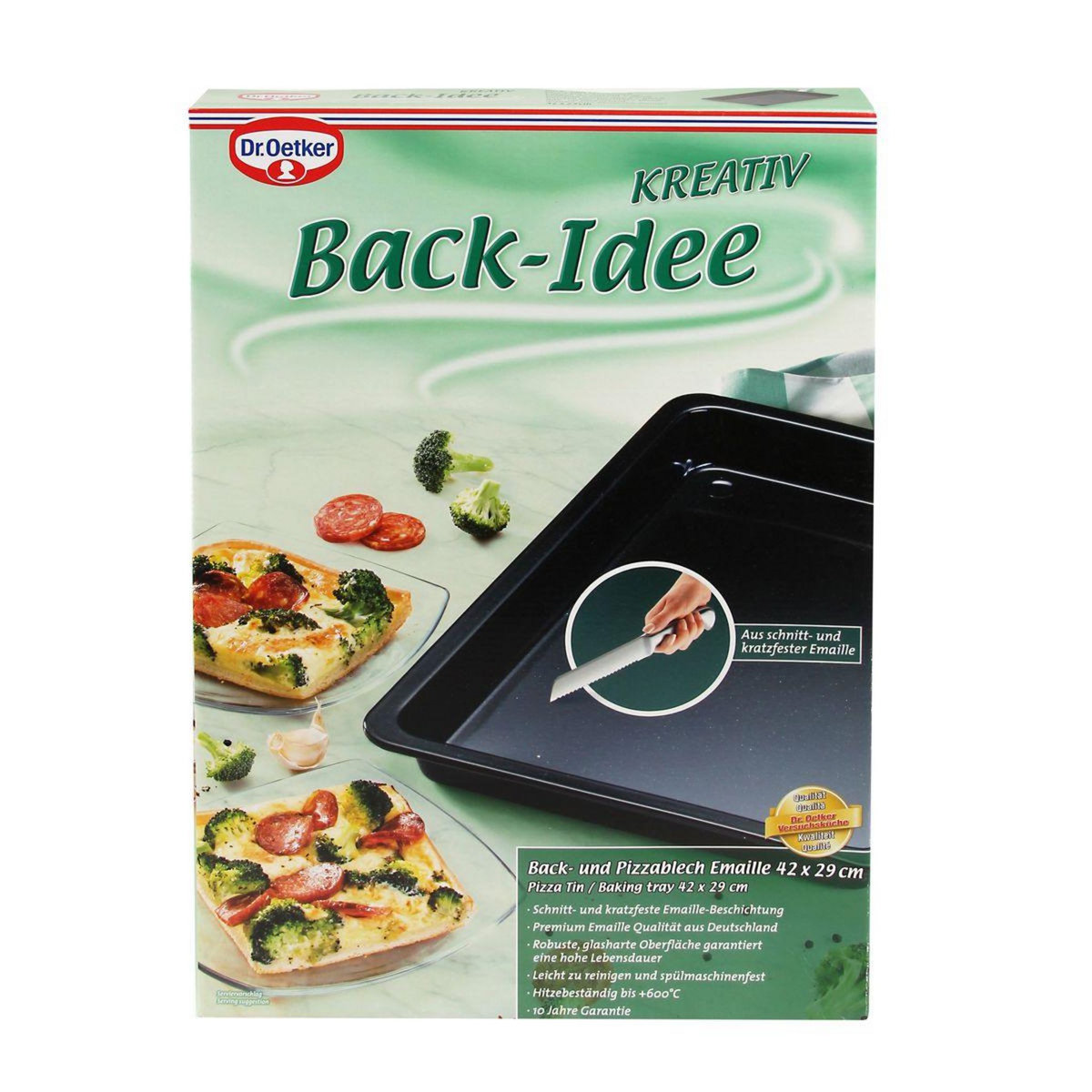 DR.OETKER Plat cuisson pizza au four Dr Oetker Back-Idee Kreativ