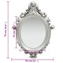 Voir la diapositive 5 : VIDAXL Miroir mural style chateau 56x76 cm Argente