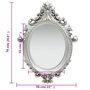 Voir la diapositive 5 : VIDAXL Miroir mural style chateau 56x76 cm Argente