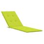 Voir la diapositive 2 : VIDAXL Coussin de chaise de terrasse vert vif (75+105)x50x4 cm
