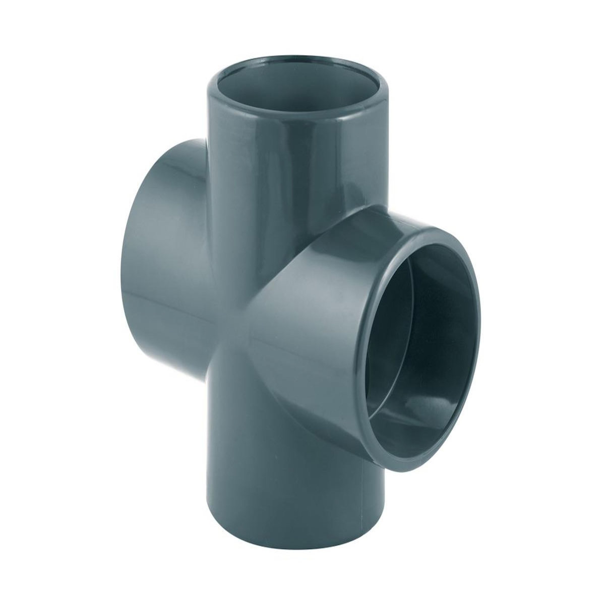 JARDIDECO Croix PVC pression 90° femelle Ø 50 mm - Fitt