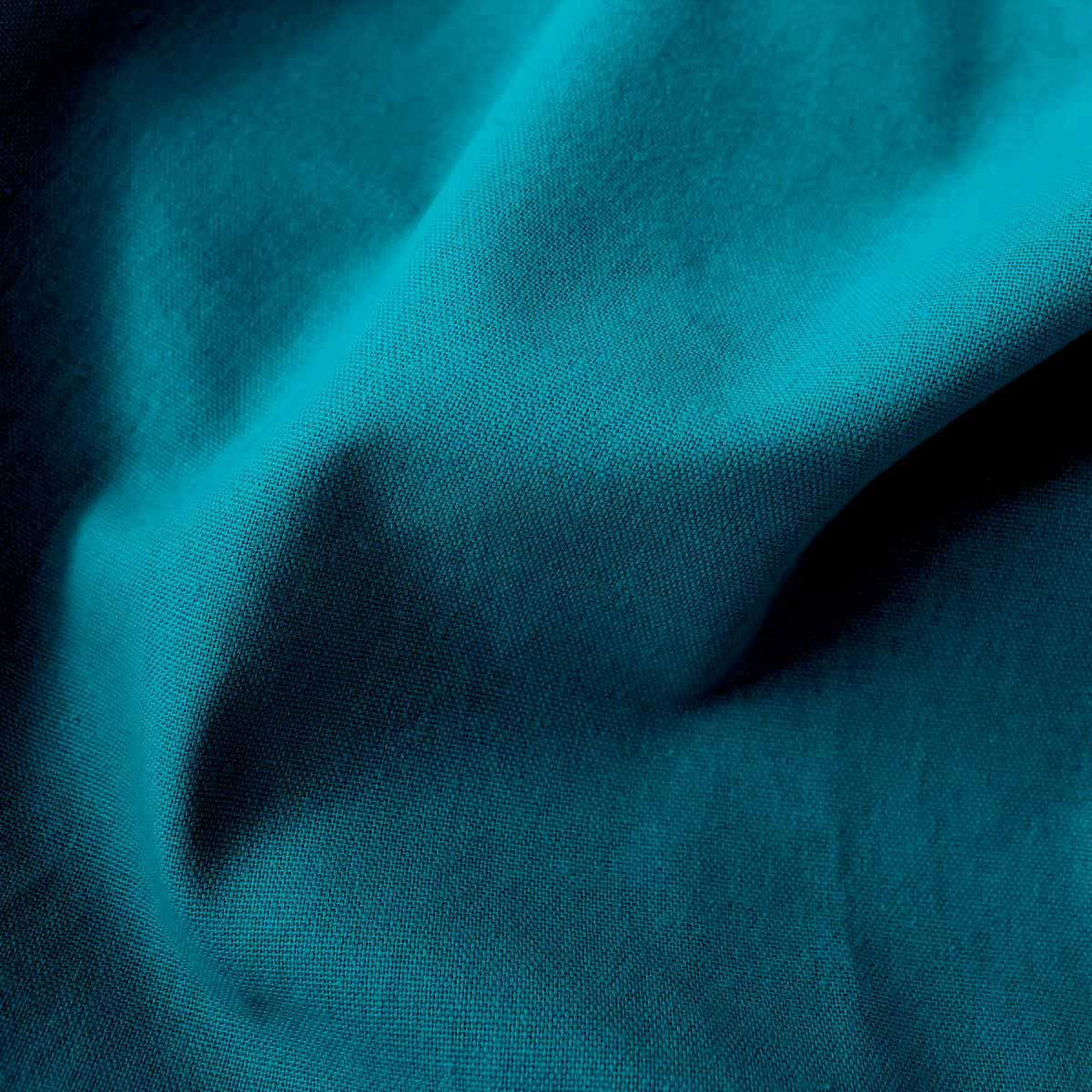 Voir la diapositive 4 : ENJOY HOME Rideau uni à œillets  panama  135x240cm bleu canard