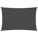 VIDAXL Voile de parasol Tissu Oxford rectangulaire 5x7 m Anthracite