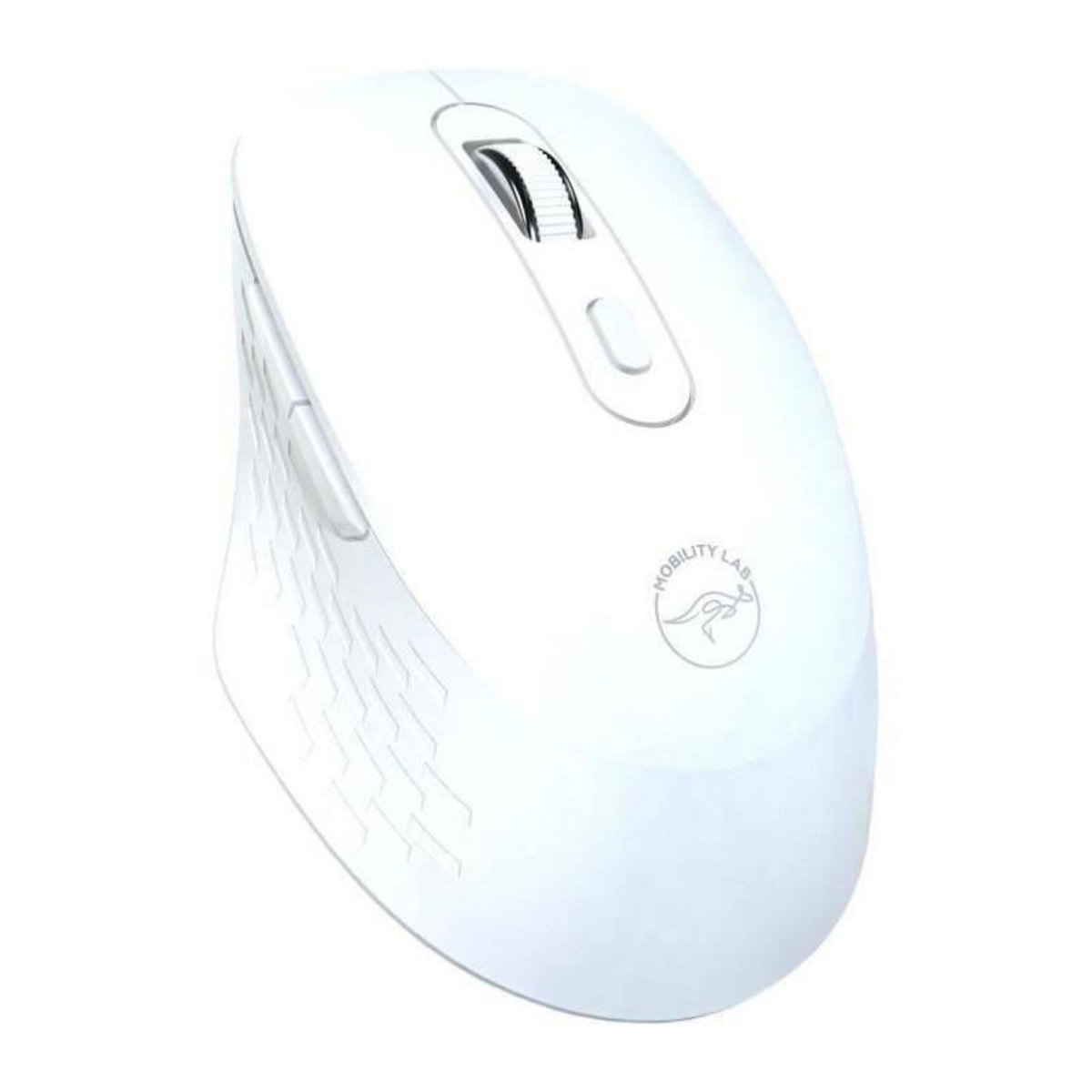 Mobility Lab Souris sans fil - MOBILITY LAB - Omega - Bluetooth et récepteur 2,4GHz - Blanc - Clics silencieux - Précision réglable