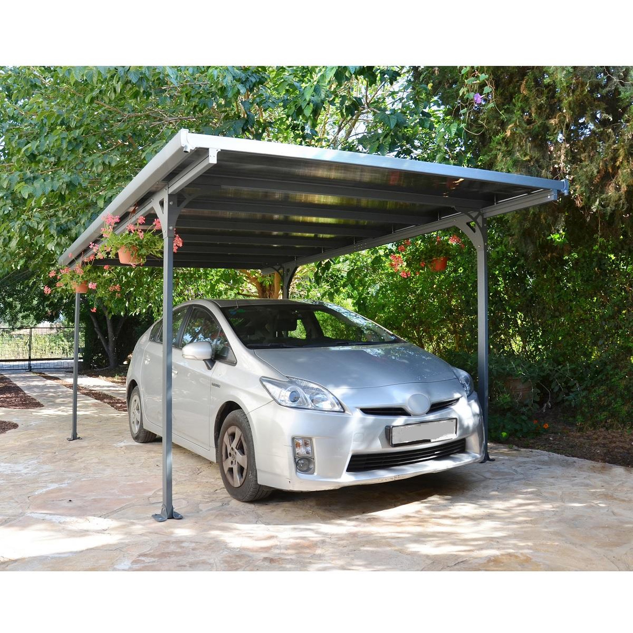 Voir la diapositive 2 : Canopia by PALRAM Carport aluminium VERONA 1 voiture