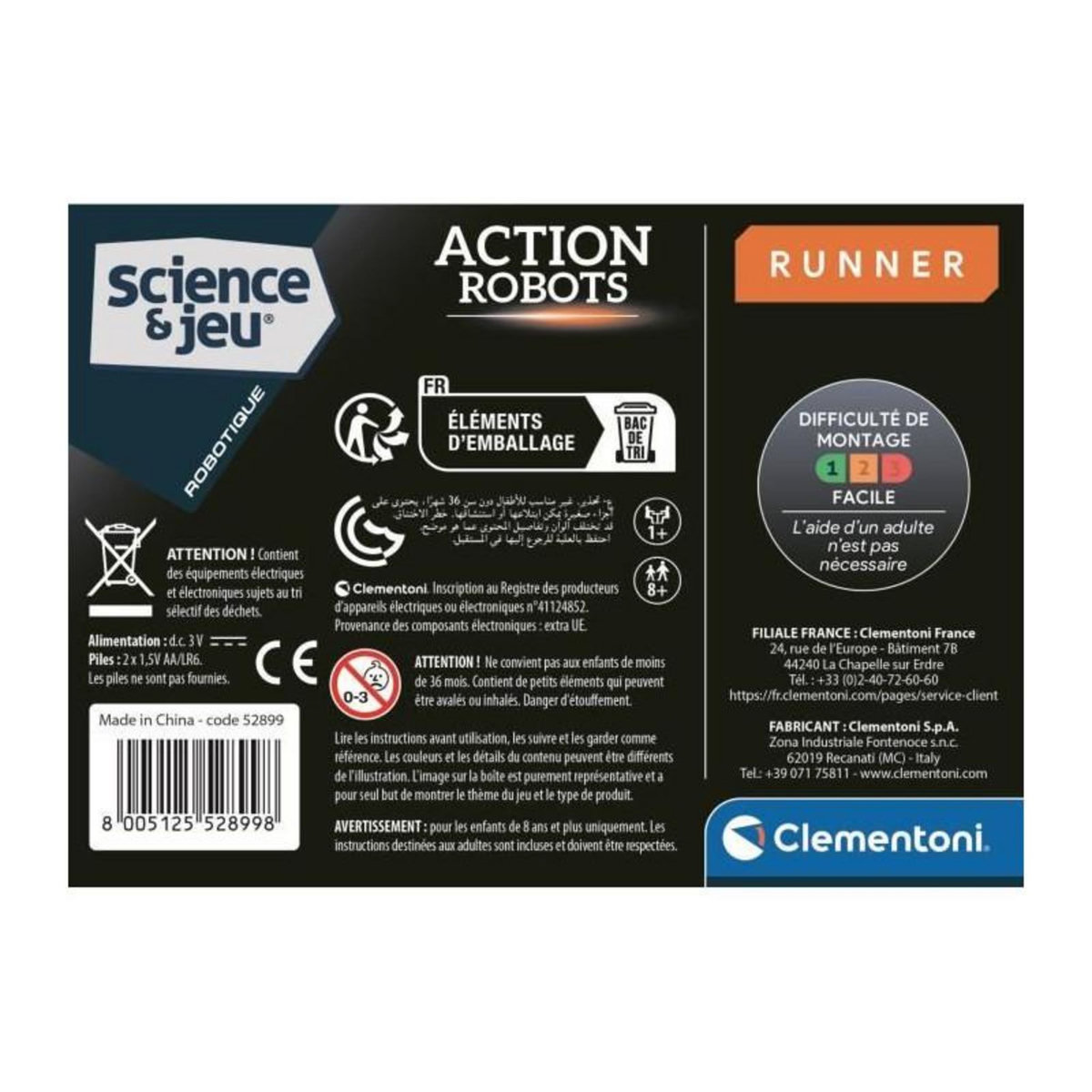 CLEMENTONI Robot Jouet Clementoni Action Robot - Runner
