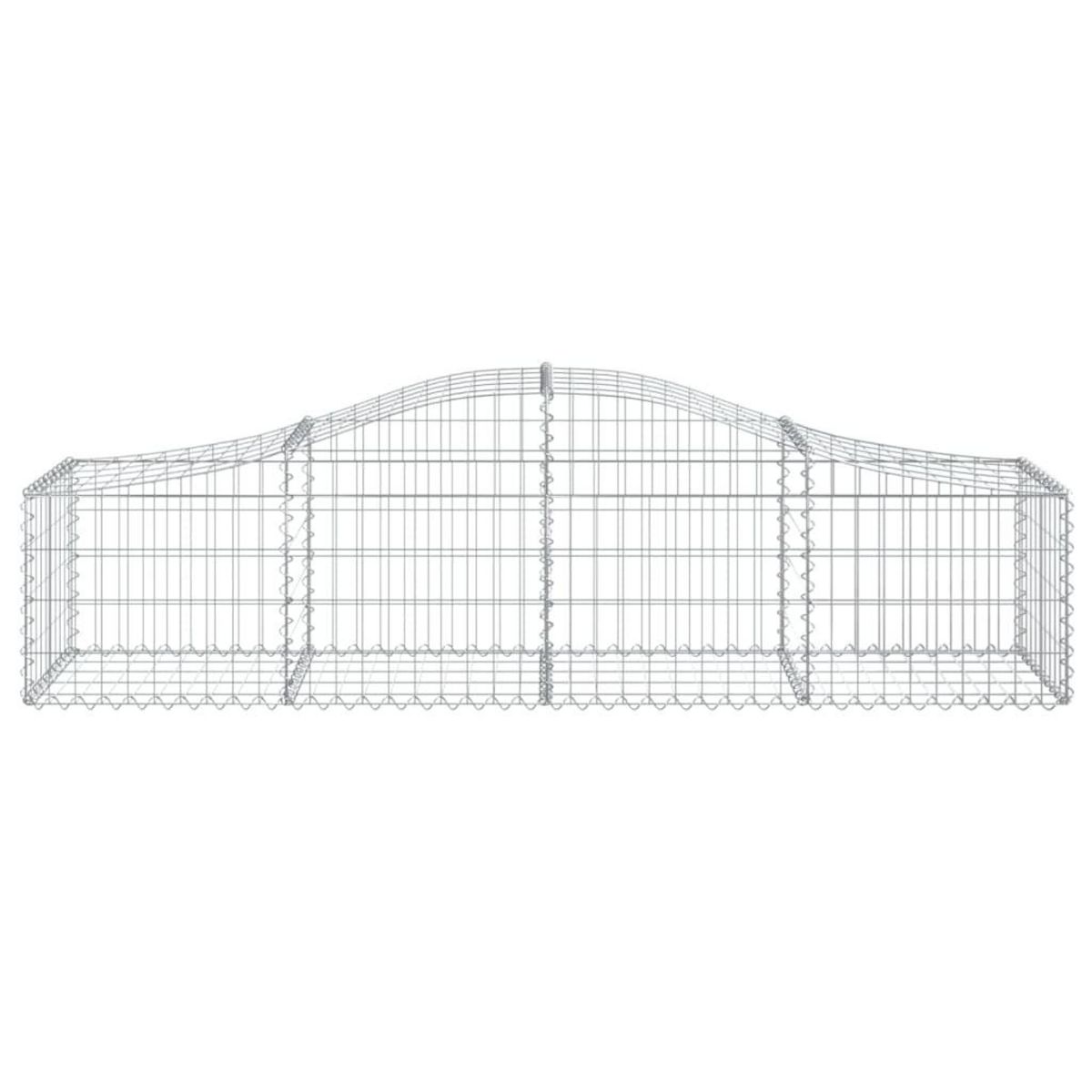 VIDAXL Paniers a gabions arques 40 pcs 200x50x40/60 cm fer galvanise