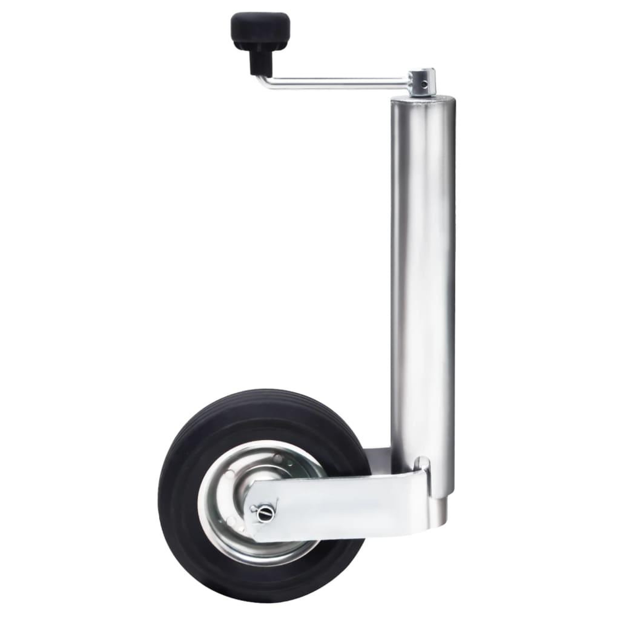Voir la diapositive 3 : VIDAXL Roue cric de remorque avec pince fendue 60 mm acier galvanise