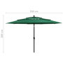 Voir la diapositive 6 : VIDAXL Parasol de jardin a 3 niveaux avec mat en aluminium vert 3,5 m