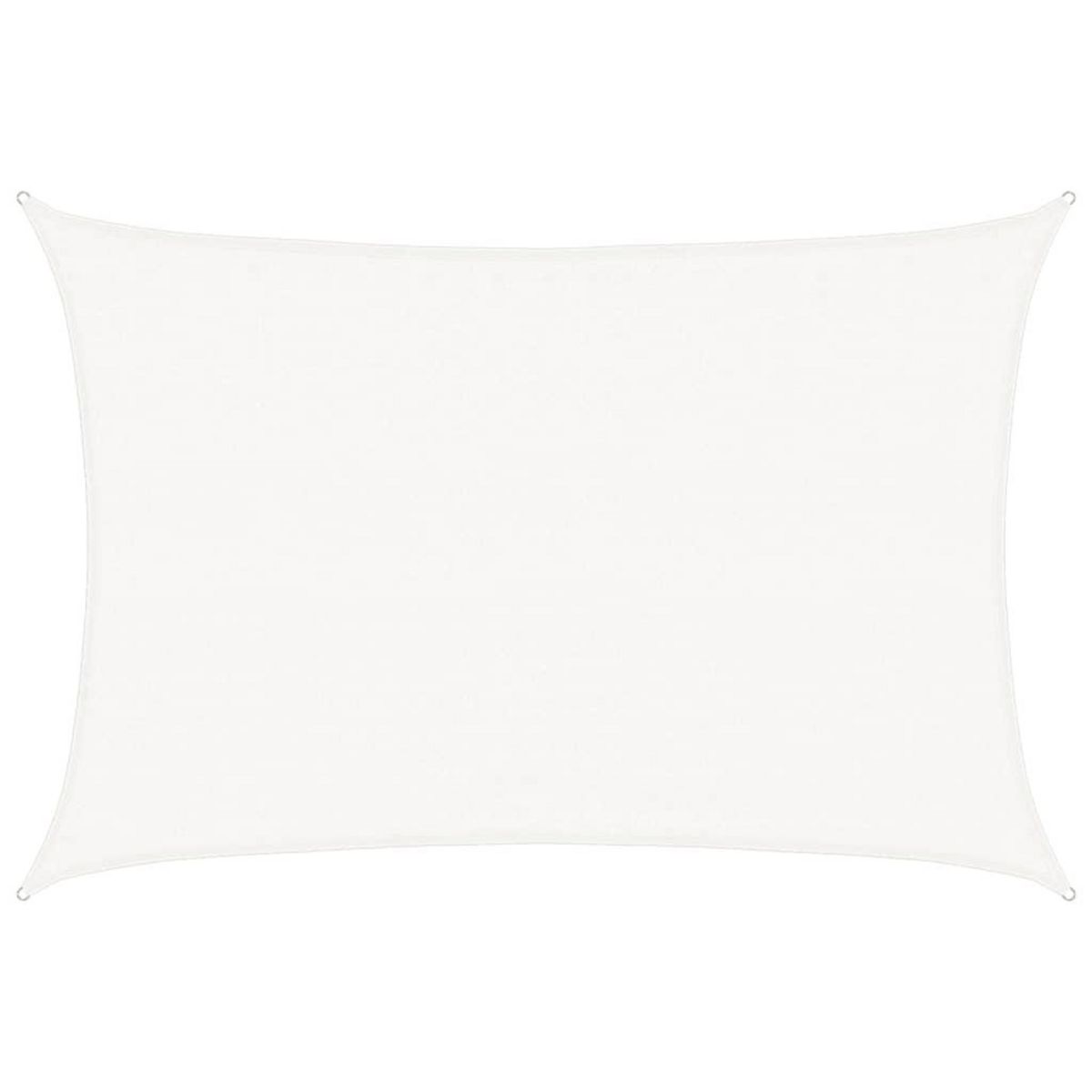 VIDAXL Voile d'ombrage 160 g/m^2 Blanc 3,5x4,5 m PEHD