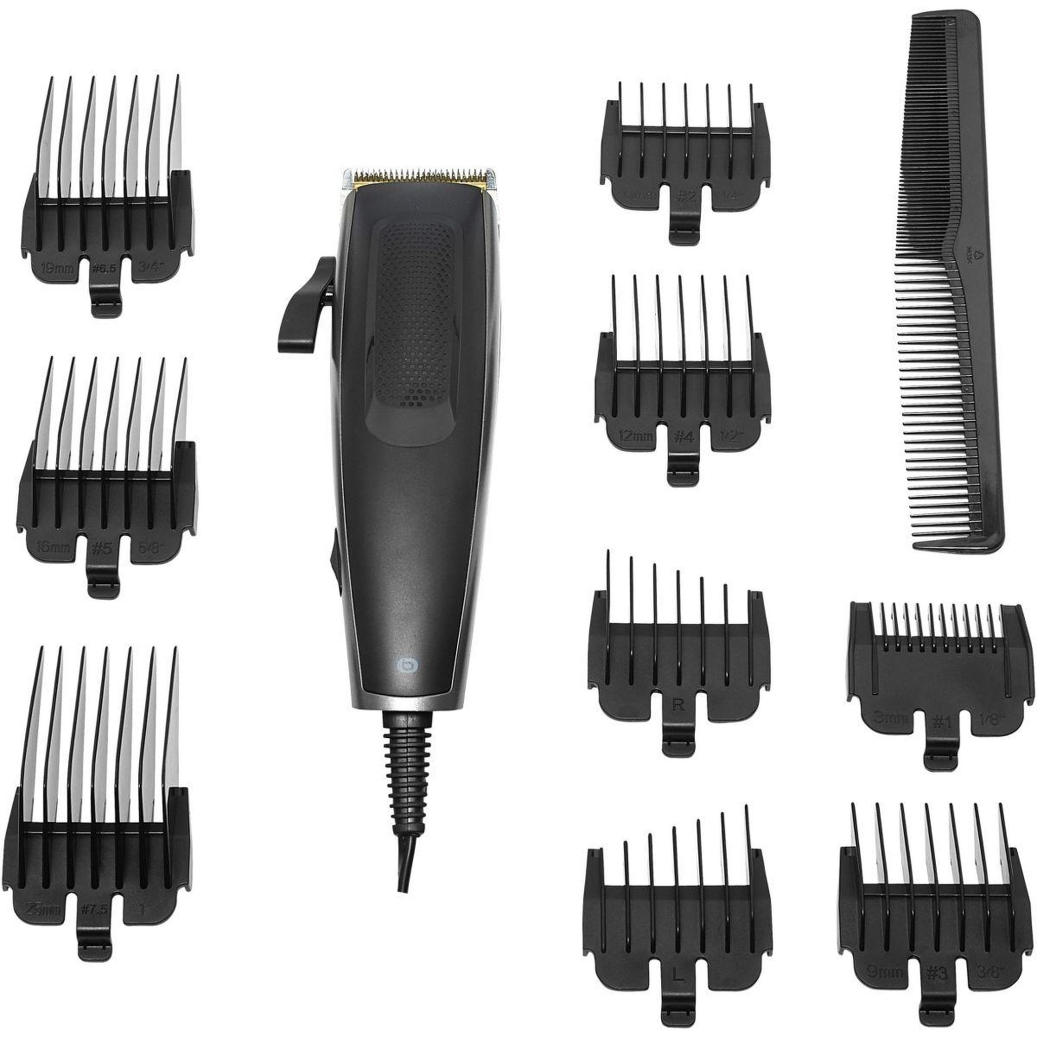 ESSENTIEL B Tondeuse cheveux filaire pro Iroquois, 7 hauteurs de coupe, précision 1 mm