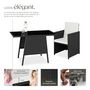 Voir la diapositive 3 : tectake Salon de jardin pour 2 personnes noir