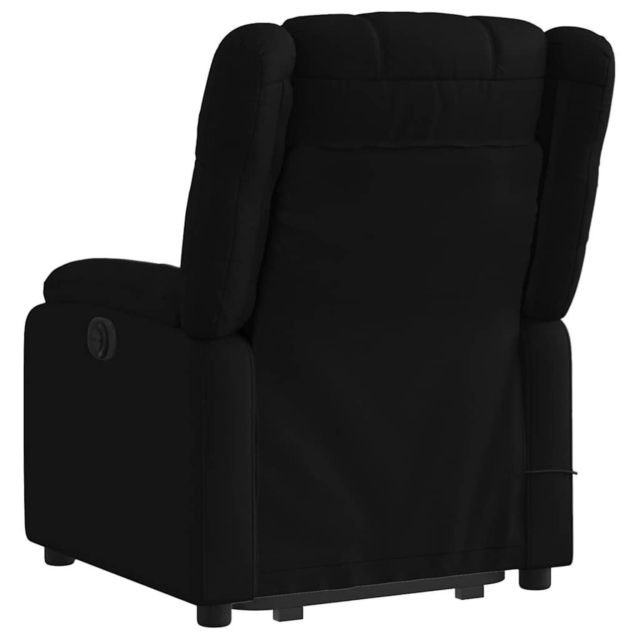 Voir la diapositive 5 : VIDAXL Fauteuil inclinable de massage electrique Noir Tissu