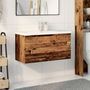 Voir la diapositive 3 : VIDAXL Armoire lavabo avec bassin integre vieux bois
