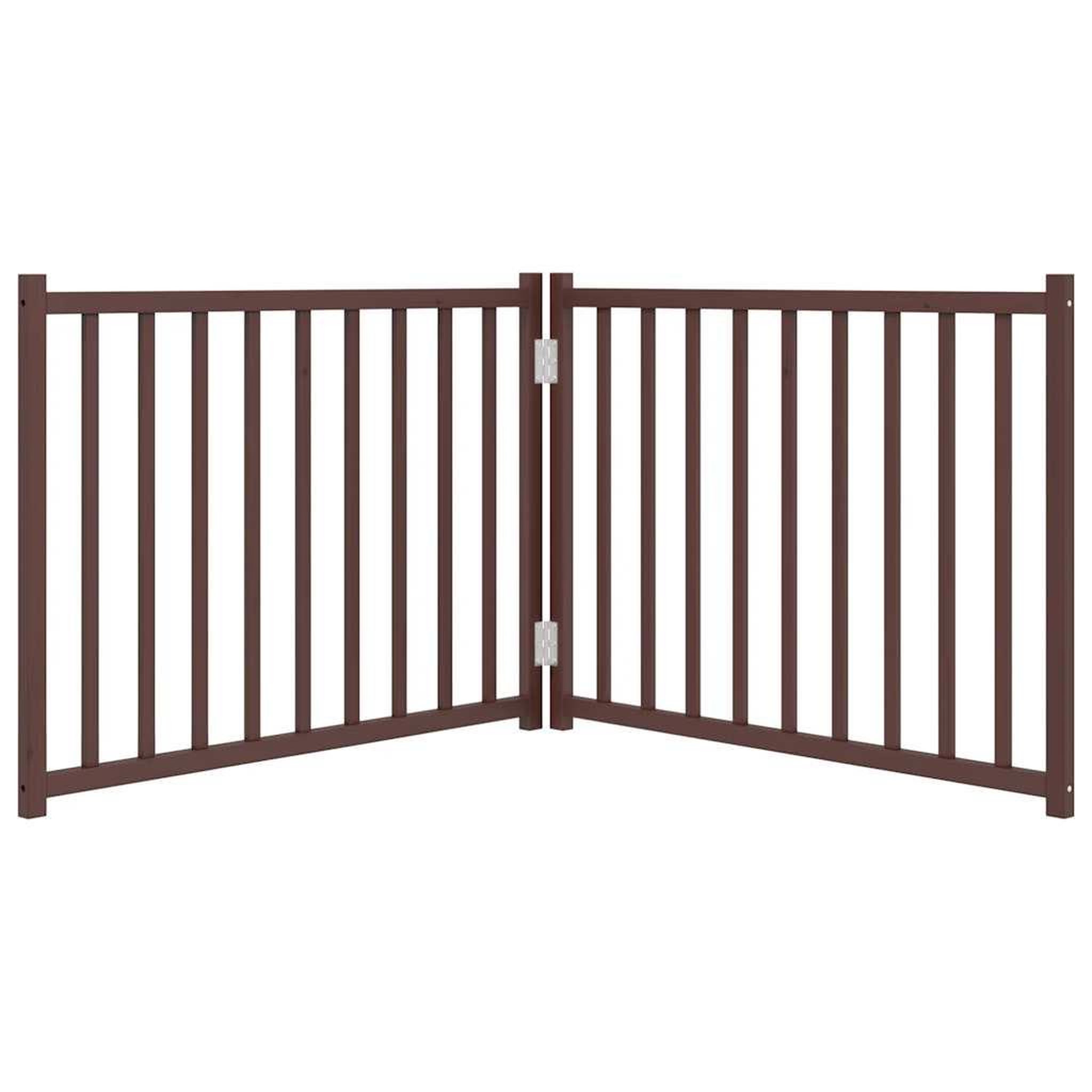 Voir la diapositive 4 : VIDAXL Barriere pour chien pliable 2 panneaux 160 cm bois sapin massif