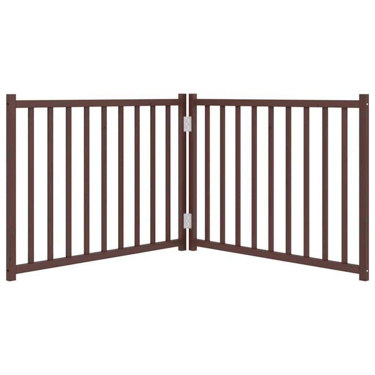 VIDAXL Barriere pour chien pliable 2 panneaux 160 cm bois sapin massif