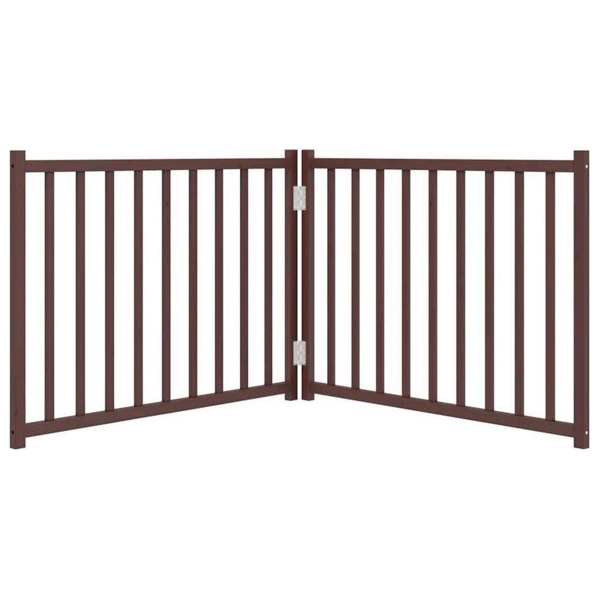 VIDAXL Barriere pour chien pliable 2 panneaux 160 cm bois sapin massif