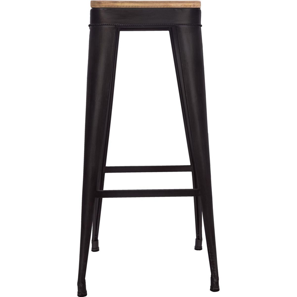 ATMOSPHERA Tabouret de bar en métal Joris - H. 80 cm