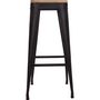 Voir la diapositive 2 : ATMOSPHERA Tabouret de bar en métal Joris - H. 80 cm