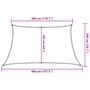 Voir la diapositive 6 : VIDAXL Voile d'ombrage 160 g/m^2 Jaune 3/4x2 m PEHD