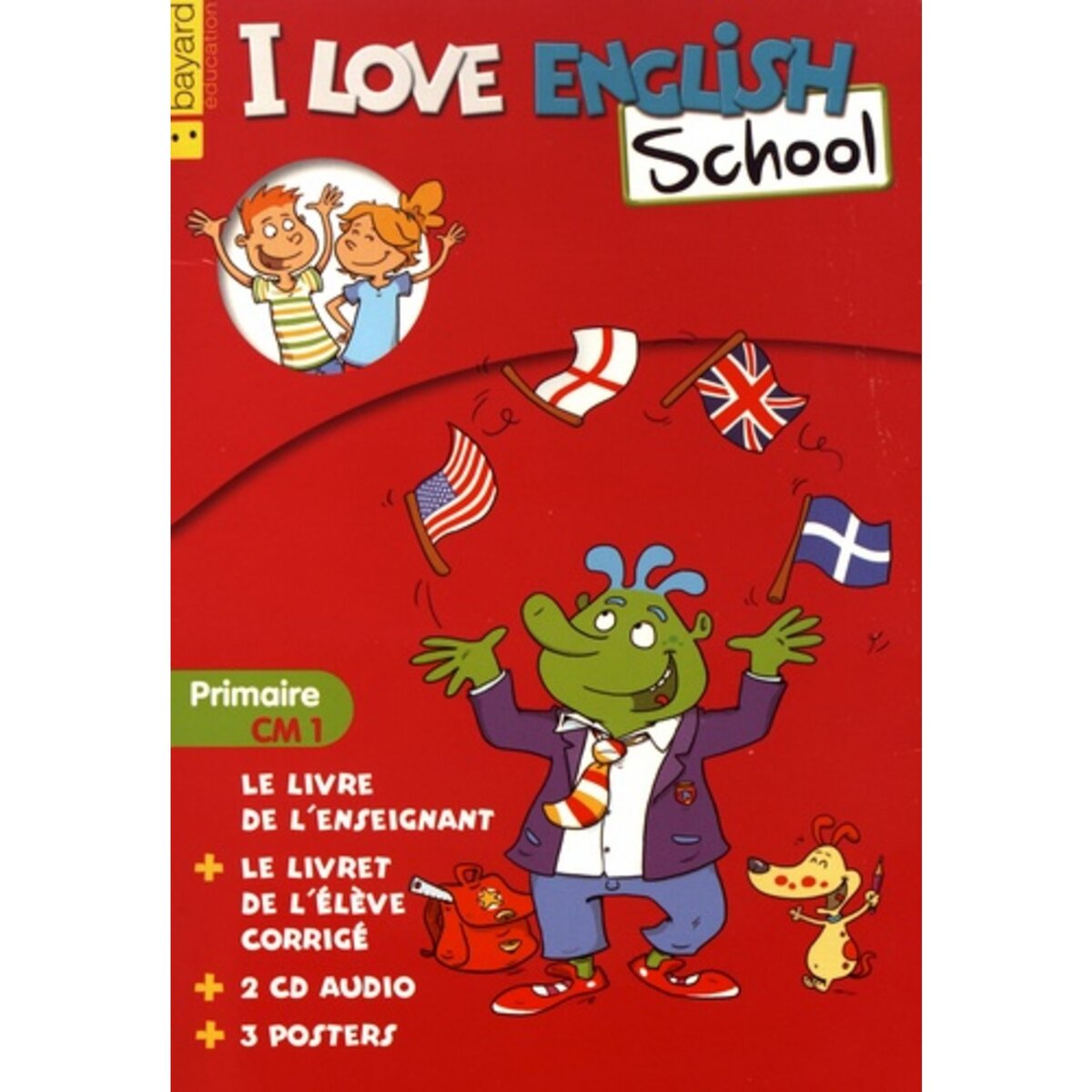  I LOVE ENGLISH SCHOOL PRIMAIRE CM1. LE KIT ENSEIGNANT, AVEC 2 CD AUDIO, Menneret Valérie