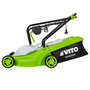 Voir la diapositive 4 : VITO Tondeuse electrique 1200W Surface 300M2 Coupe 32 cm 3 Hauteur de coupe 20-65 mm Bac 30L VITO
